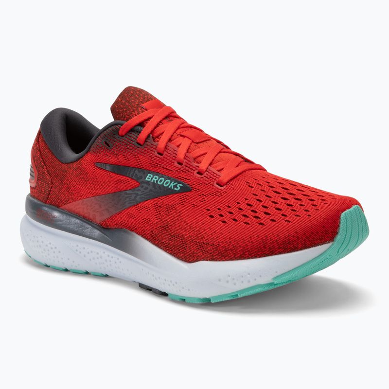 Brooks Ghost 16 men's running shoes fiery red/ebony/cockatoo