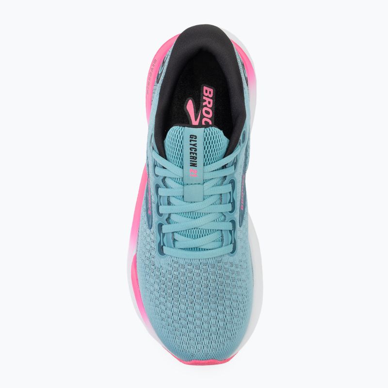 Women's running shoes Brooks Glycerin 21 moroccan blue/aqua/pink 5