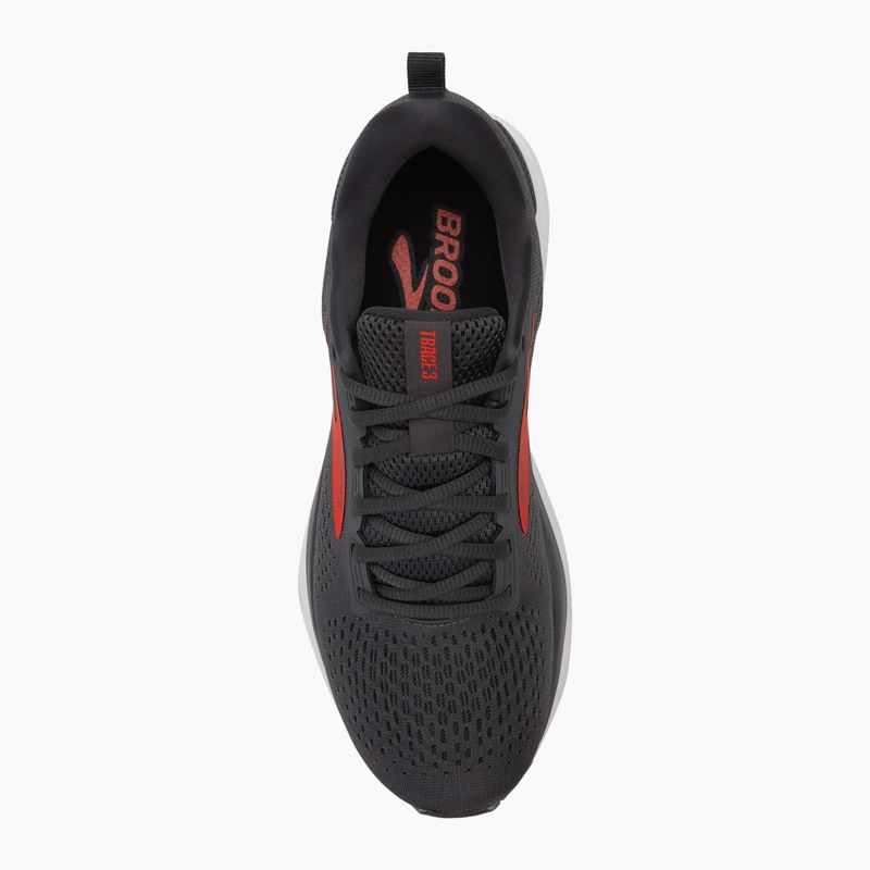 Brooks Trace 3 men's running shoes ebony/fiery red/white 5