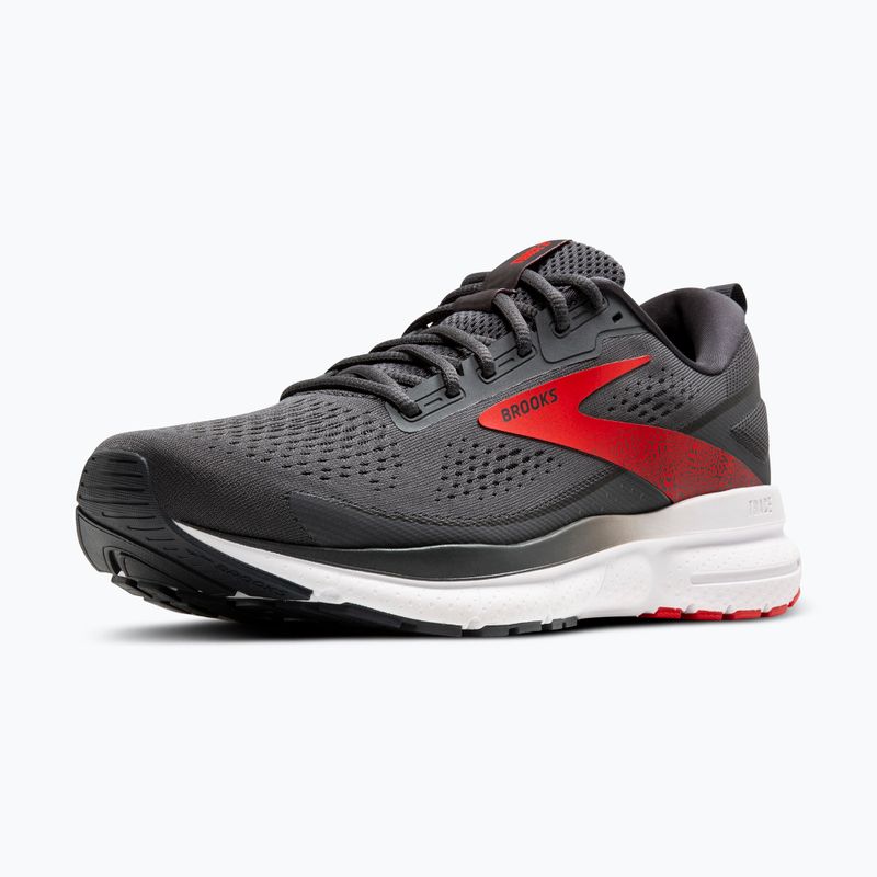 Brooks Trace 3 men's running shoes ebony/fiery red/white 11