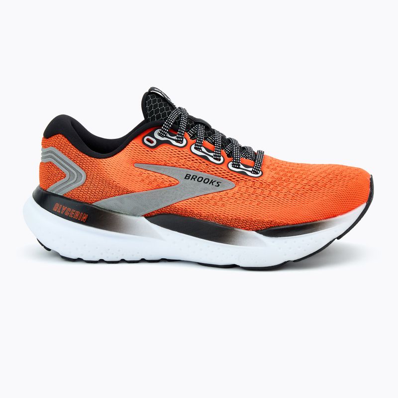 Brooks Glycerin 21 men's running shoes orange/black/white 2