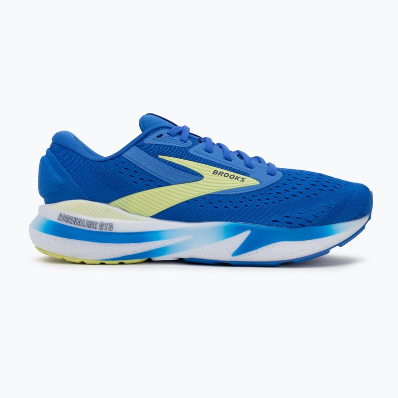 Men's running shoes Brooks Adrenaline GTS 24 wide fit cobalt/neo yellow/peacoat 2