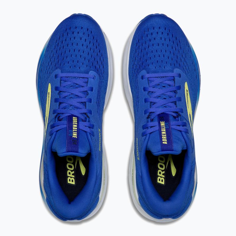 Men's running shoes Brooks Adrenaline GTS 24 wide fit cobalt/neo yellow/peacoat 12