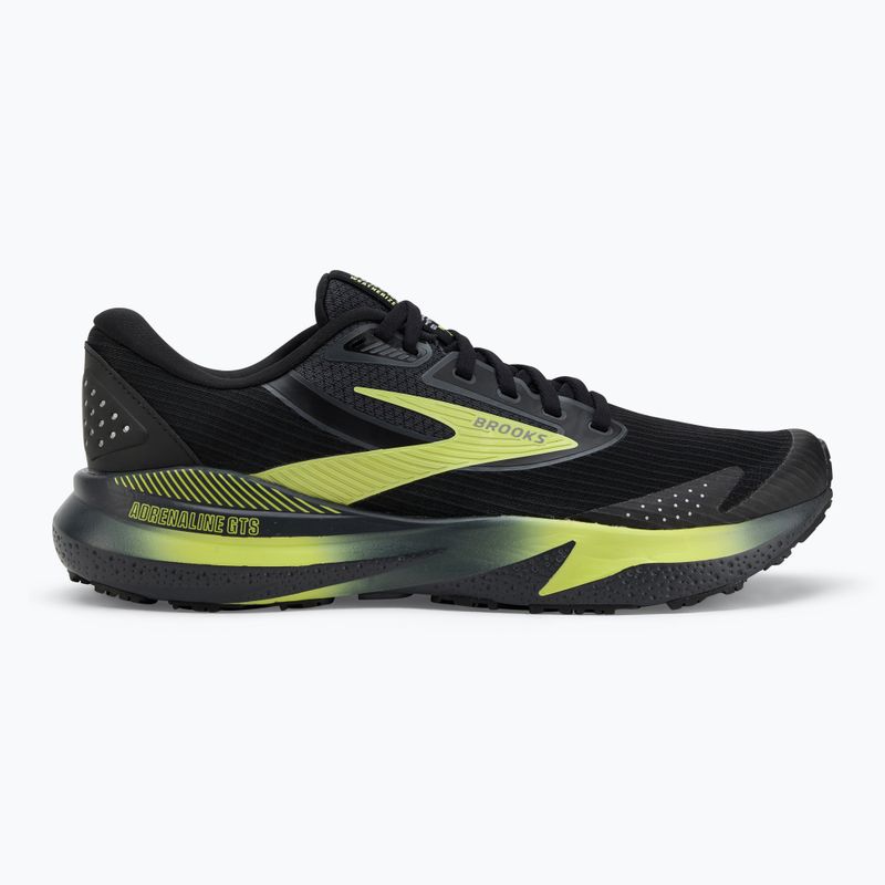 Men's running shoes Brooks Adrenaline GTS 24 Weatherized black/ebony/new yellow 2