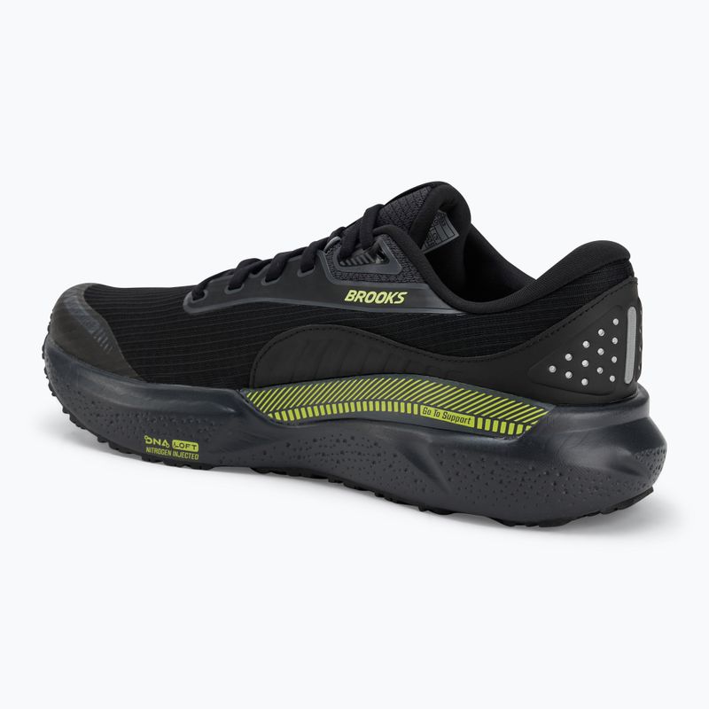 Men's running shoes Brooks Adrenaline GTS 24 Weatherized black/ebony/new yellow 3