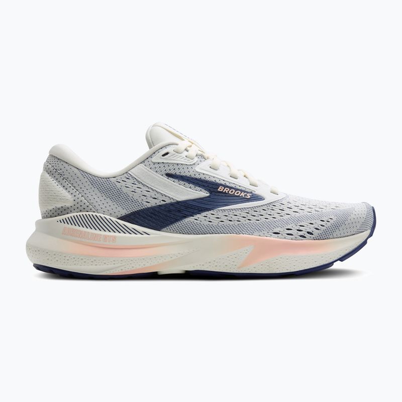 Women's running shoes Brooks Adrenaline GTS 24 grey/blue ribbon/peach 9