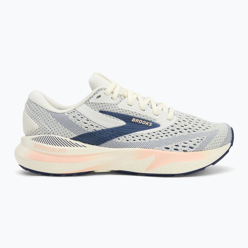 Women's running shoes Brooks Adrenaline GTS 24 grey/blue ribbon/peach 2