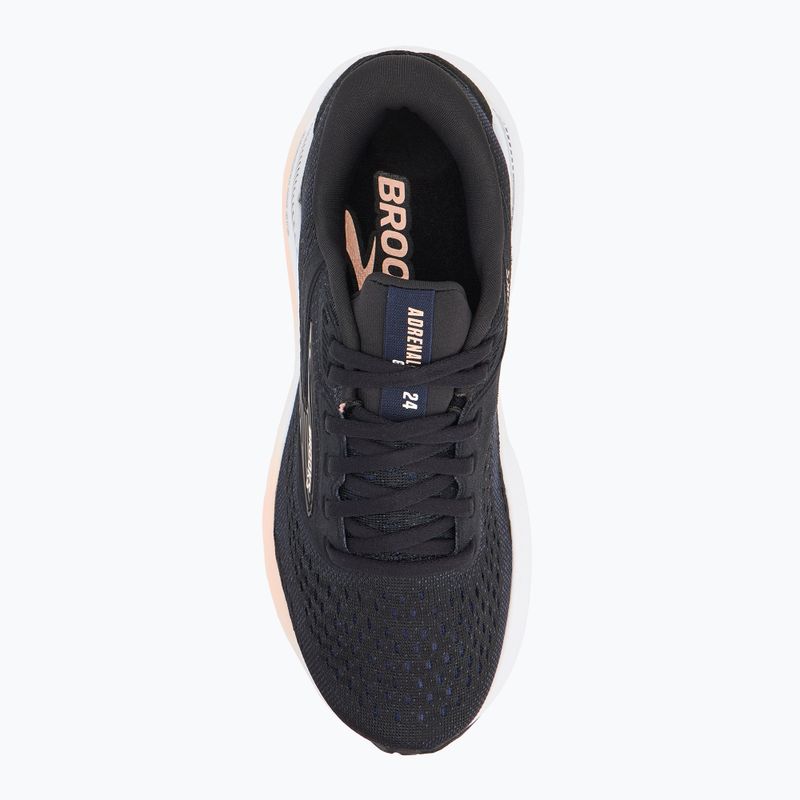 Women's running shoes Brooks Adrenaline GTS 24 black/peach/peacoat 5