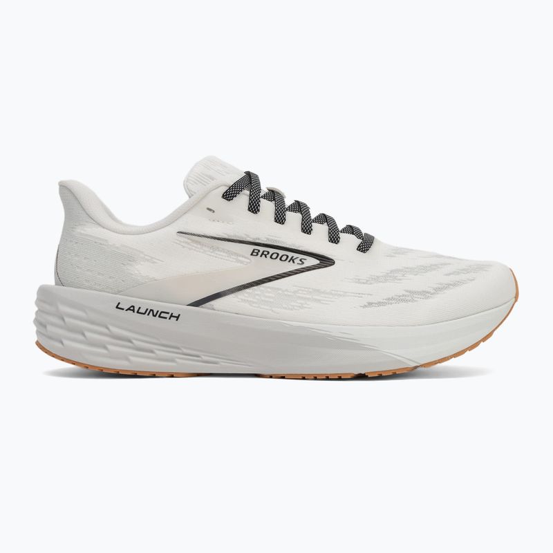 Men's running shoes Brooks Launch 11 white/grey/black 2