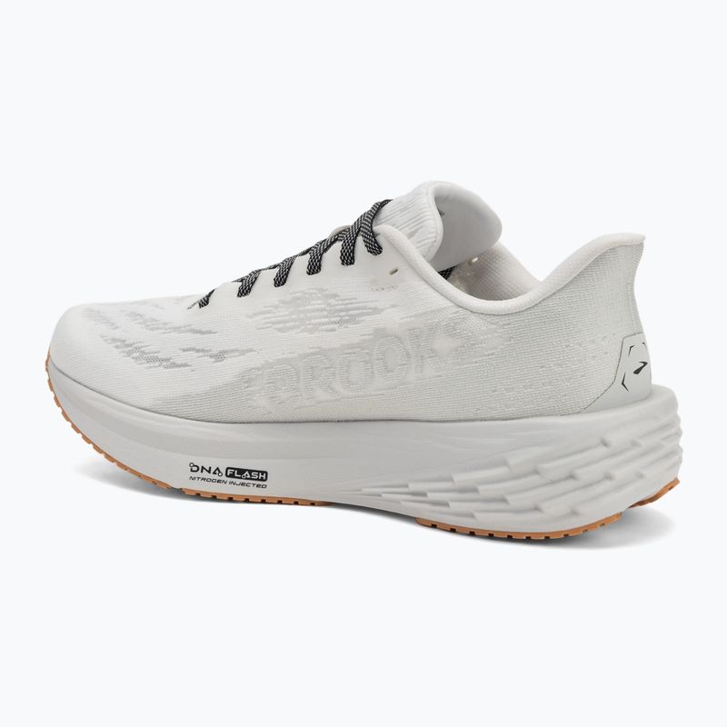 Men's running shoes Brooks Launch 11 white/grey/black 3