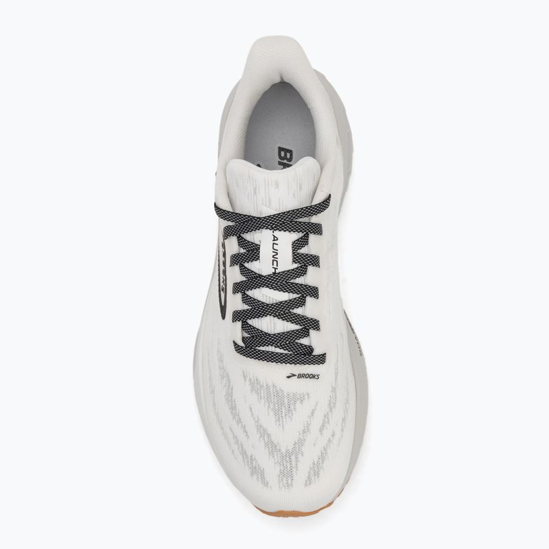 Men's running shoes Brooks Launch 11 white/grey/black 5