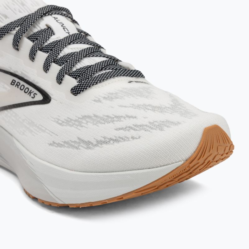 Men's running shoes Brooks Launch 11 white/grey/black 7