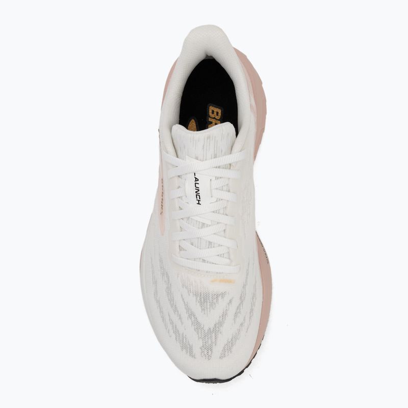 Women's running shoes Brooks Launch 11 white/gold/pink 5