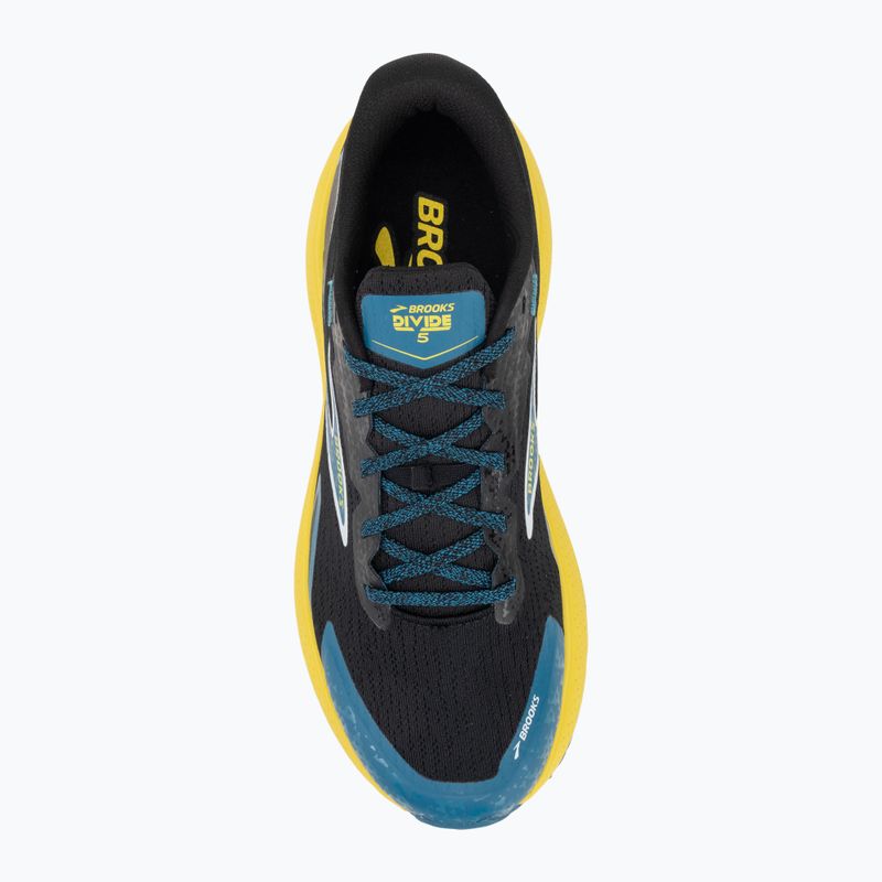 Men's running shoes Brooks Divide 5 black/celestial /quince 5