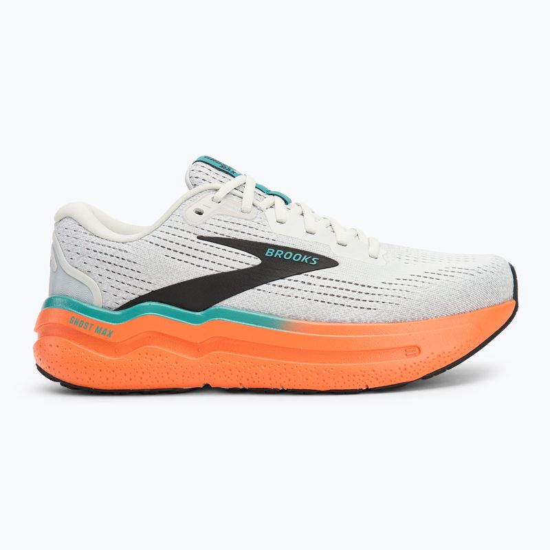 Brooks Ghost Max 2 men's running shoes oyster mushroom/orange /teal 2