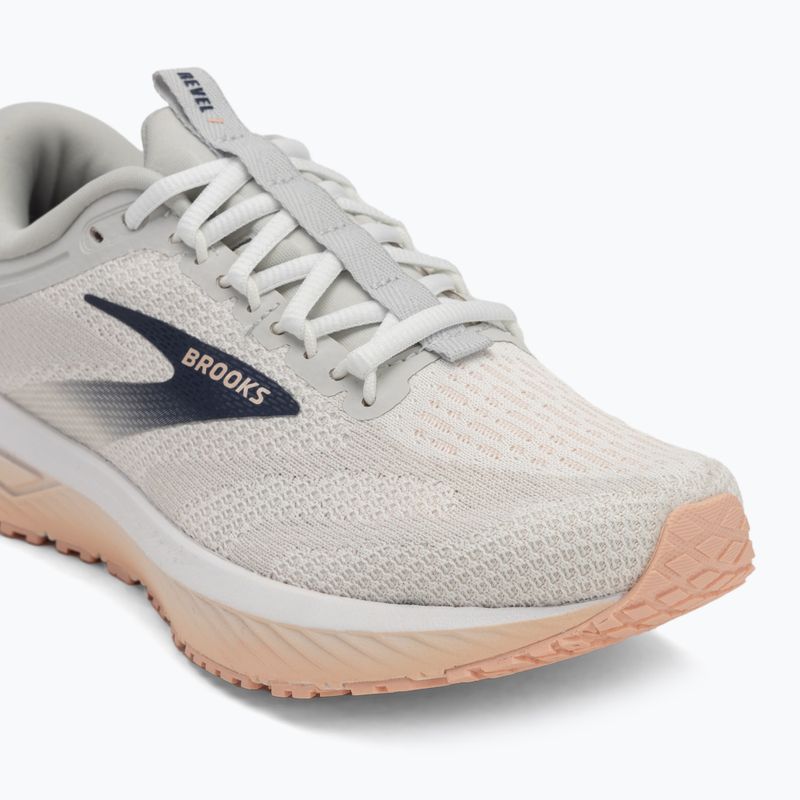 Women's running shoes Brooks Revel 7 oyster/white/tropical peach 7
