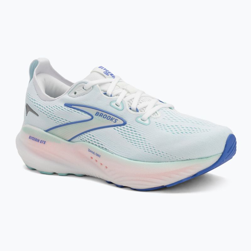 Women's running shoes Brooks Glycerin GTS 22 white/limpet shell/amparo blue