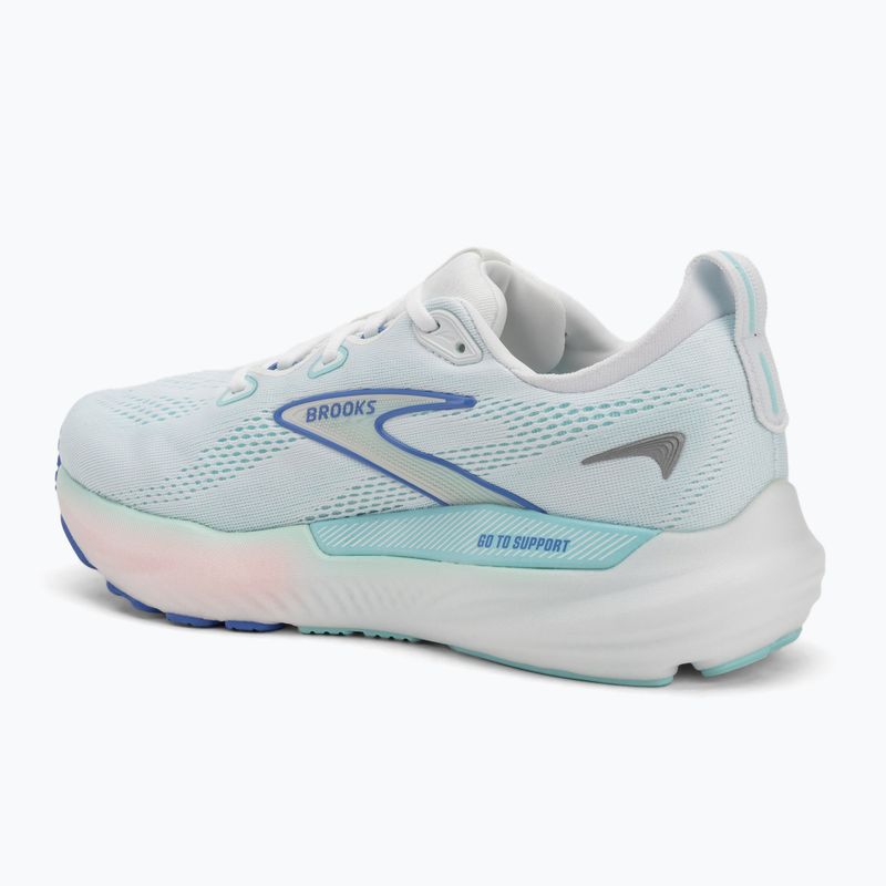 Women's running shoes Brooks Glycerin GTS 22 white/limpet shell/amparo blue 3