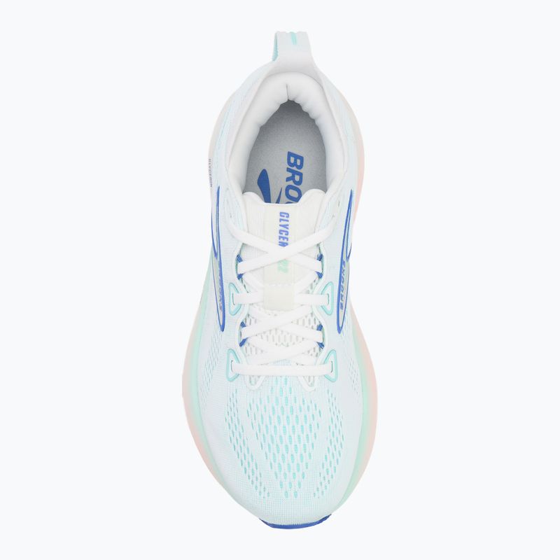 Women's running shoes Brooks Glycerin 22 wide fit white/limpet shell/amparo blue 5