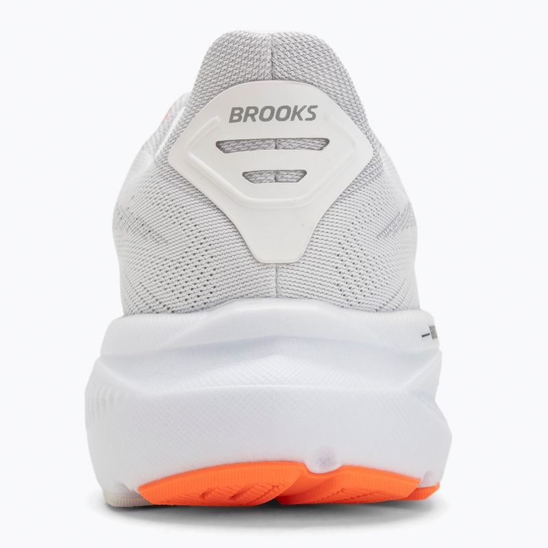 Men's running shoes Brooks Ghost 17 white/pink clay/gecko 6