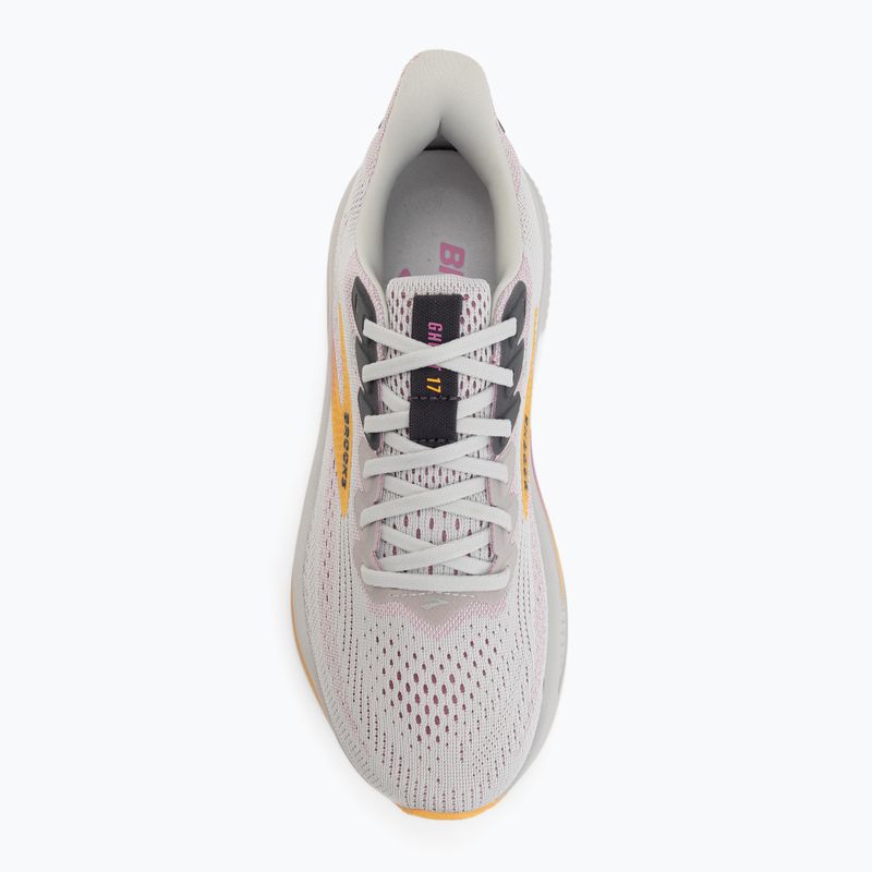 Women's running shoes Brooks Ghost 17 oyster/apricot/pink 5