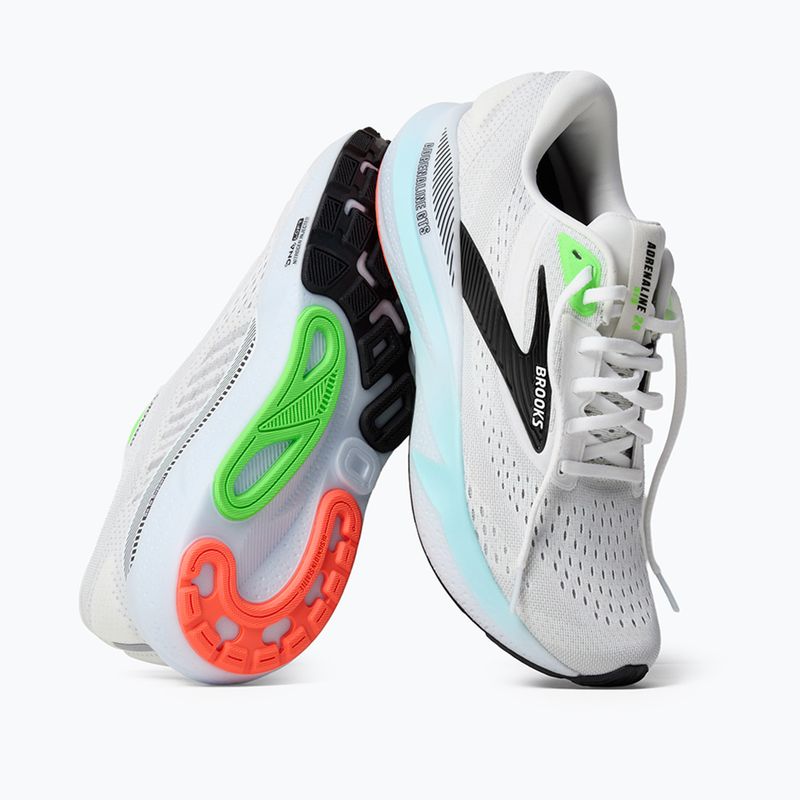 Men's running shoes Brooks Adrenaline GTS 24 white/gecko/atomizer 9
