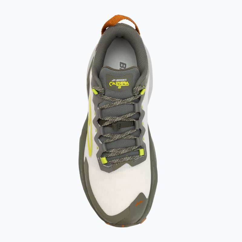 Men's running shoes Brooks Caldera 8 dusty olive/lime/oyster 5