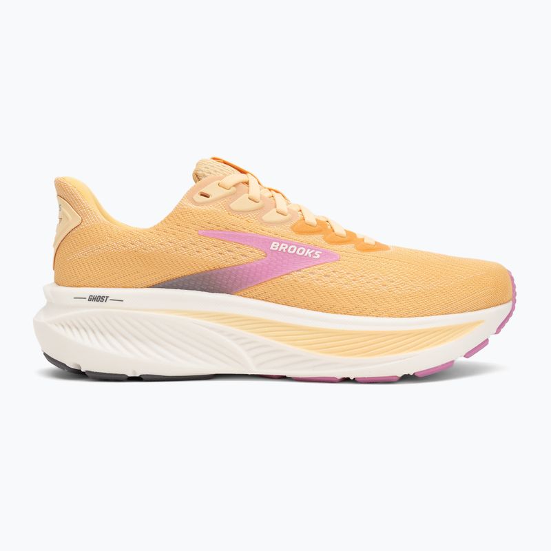 Women's running shoes Brooks Ghost 17 apricot/grey/pink 2