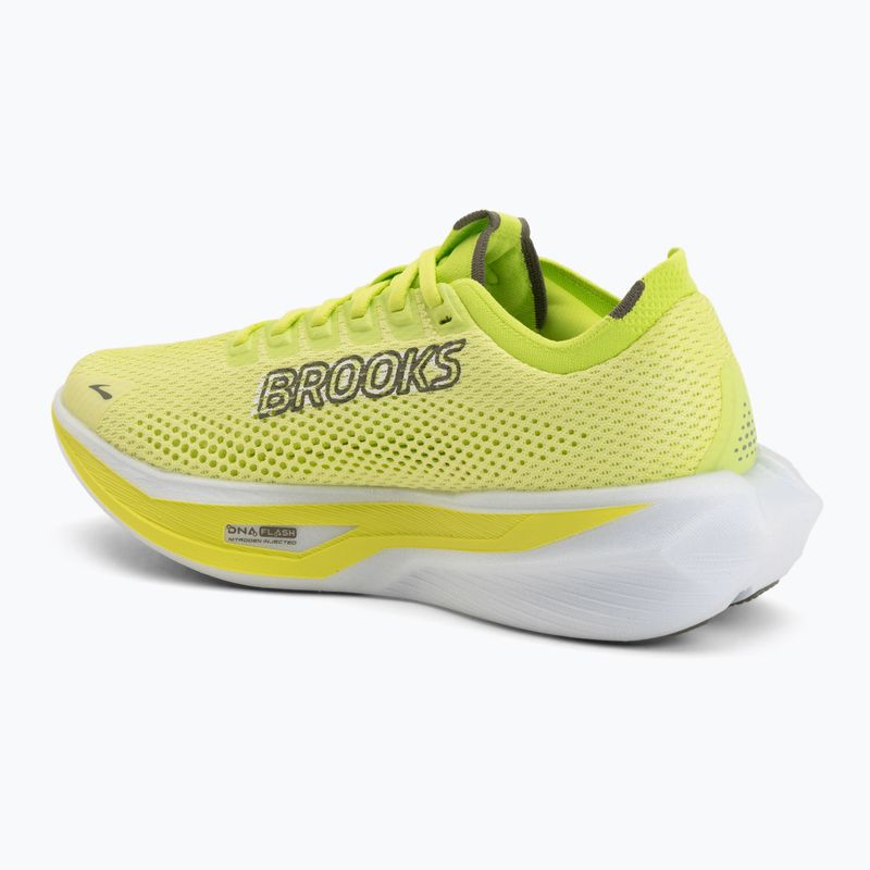 Men's running shoes Brooks Hyperion 3 sunny lime/olive/white 3