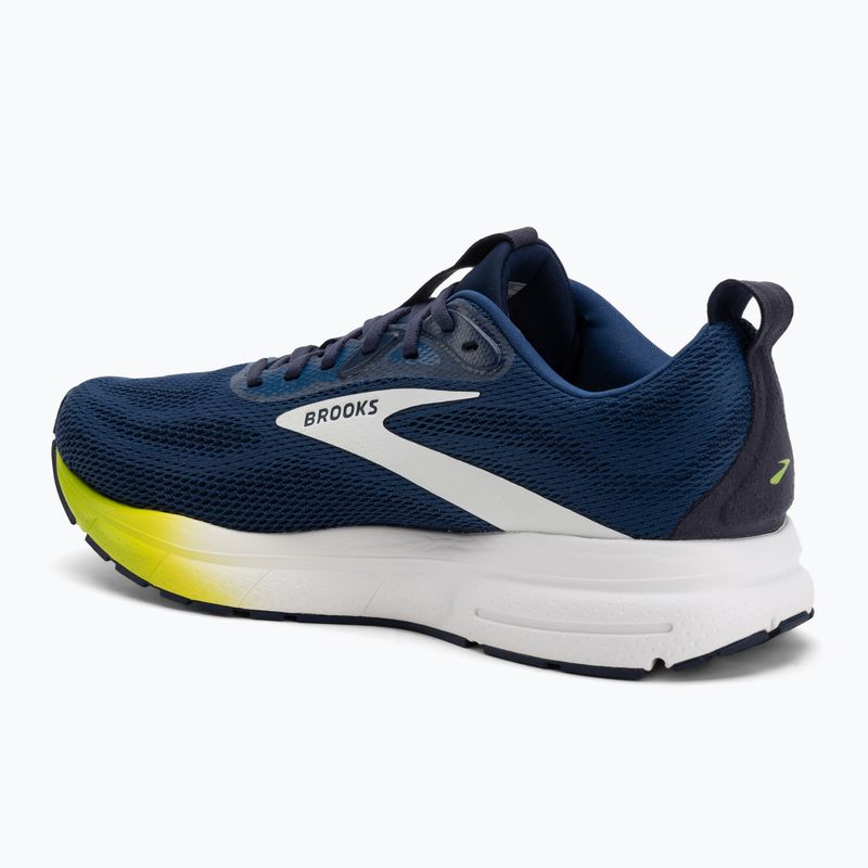 Men's running shoes Brooks Trace 4 navy/peacoat/acid lime 3