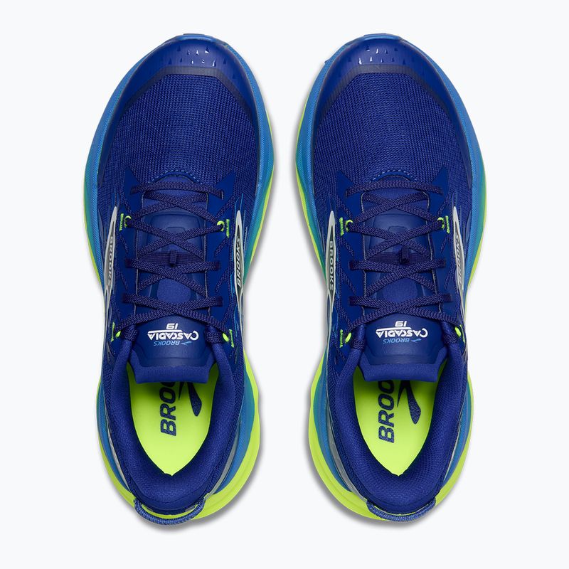 Men's running shoes Brooks Cascadia 19 surf the web/nightlife/white 7