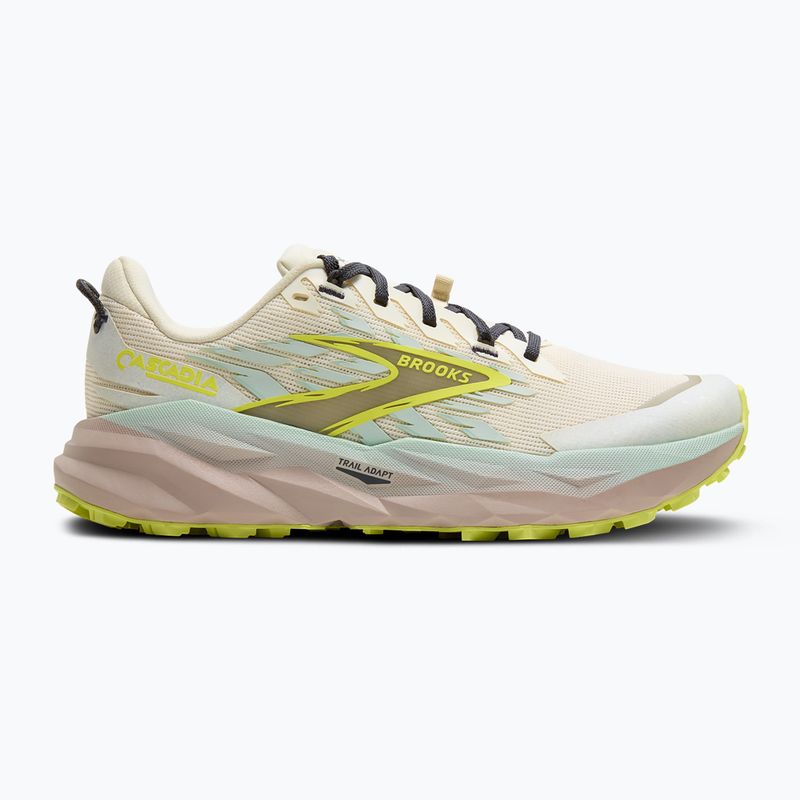 Women's running shoes Brooks Cascadia 19 coconut/misty blue/ebony 2