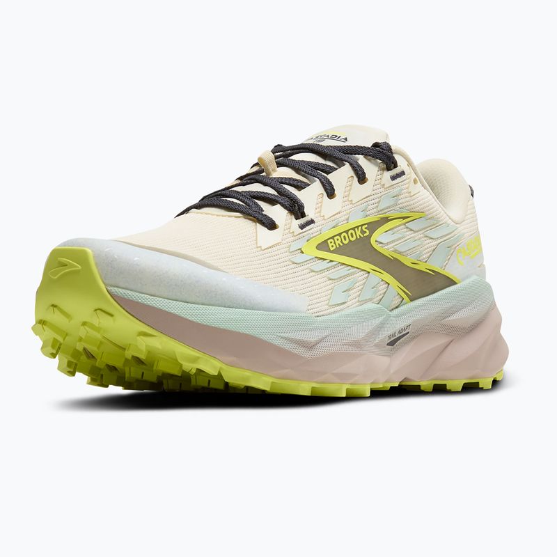 Women's running shoes Brooks Cascadia 19 coconut/misty blue/ebony 4