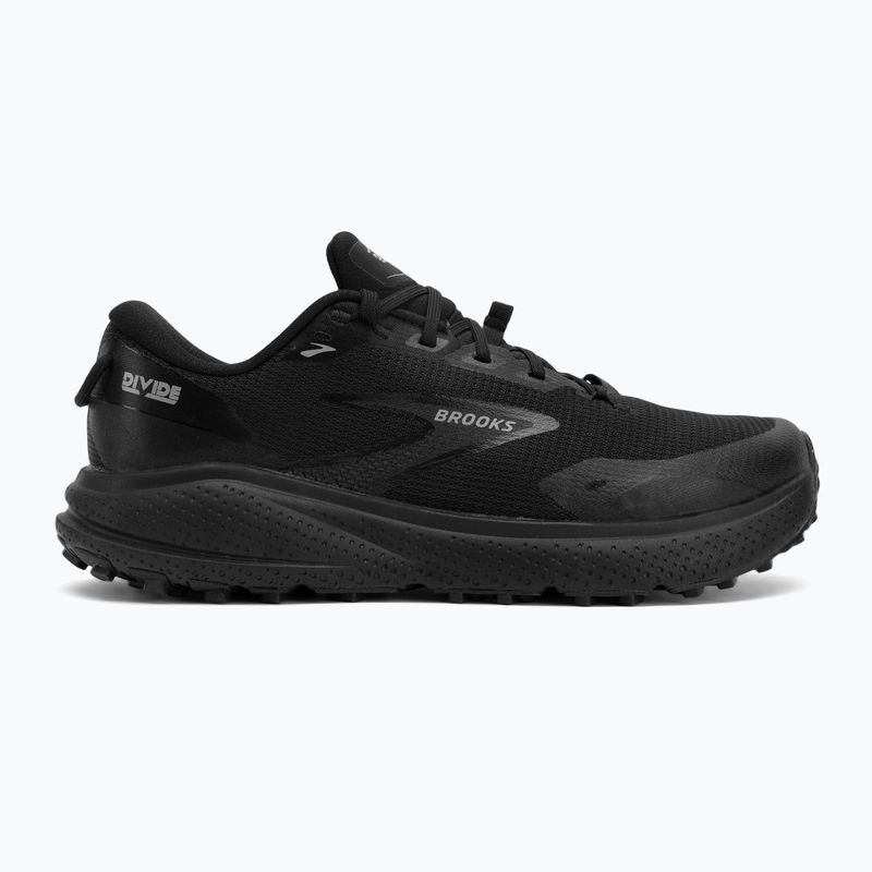 Women's running shoes Brooks Divide 6 black/black/primer gray 2