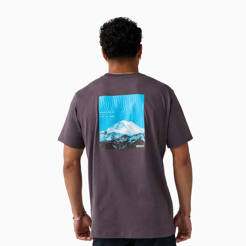 Men's running top Brooks Graphic dark russet/atomic blue 2