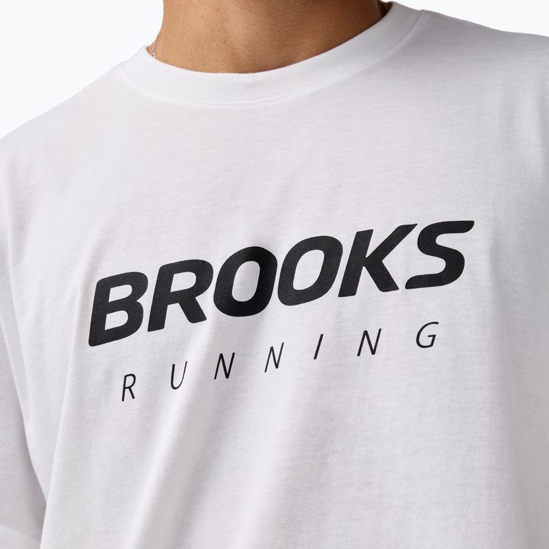Men's running top Brooks Graphic white/black 3