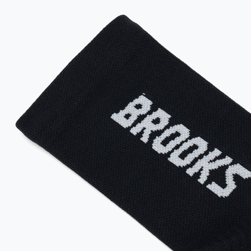 Running socks Brooks Ghost Crew black/brooks 3