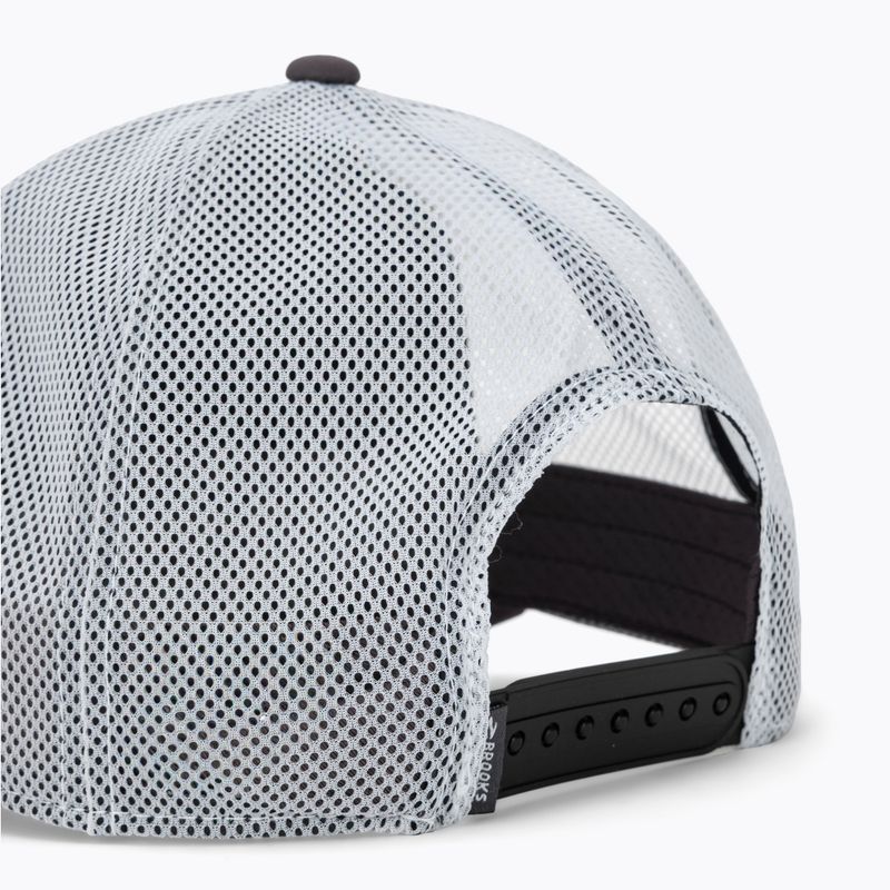 Baseball cap Brooks Surge Trucker dark russet/white/atomic blue 4