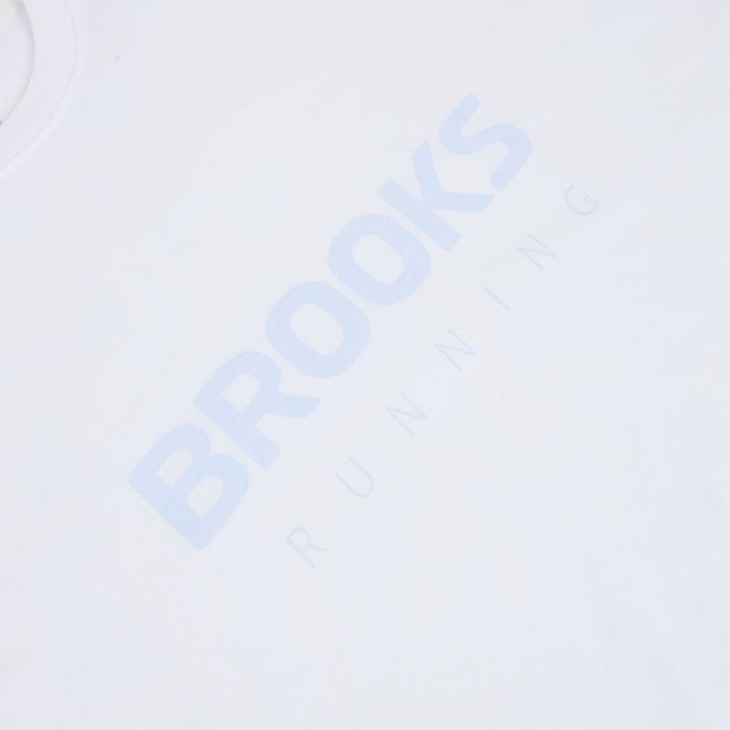 Women's running top Brooks Graphic white/halogen blue 3
