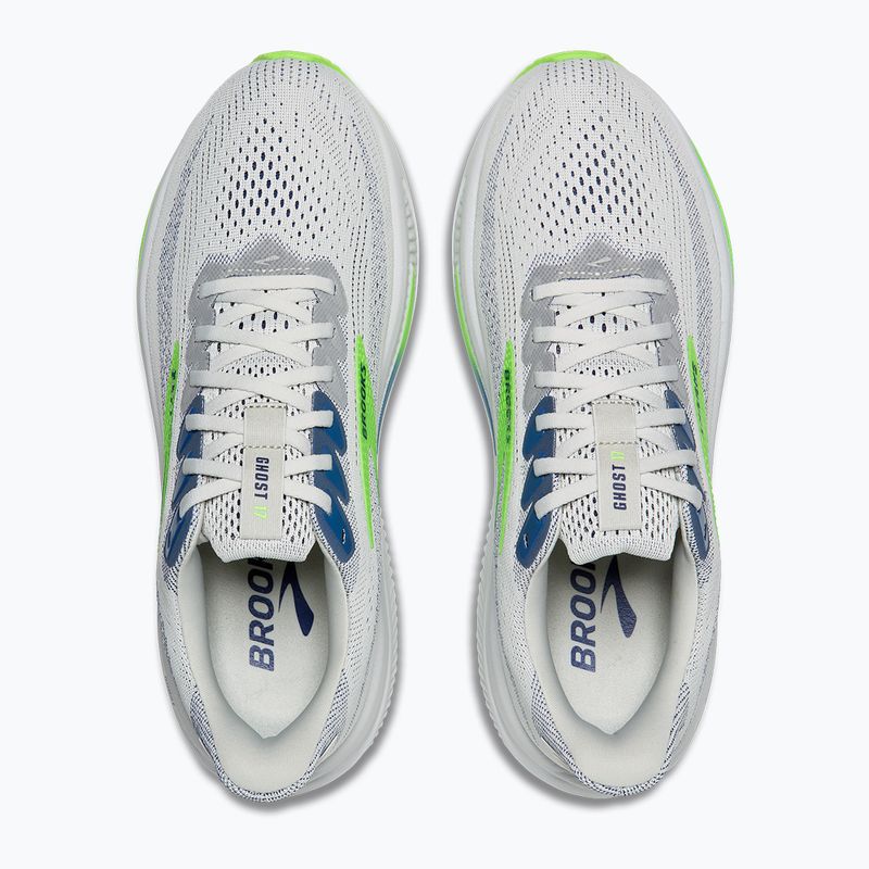 Men's running shoes Brooks Ghost 17 oyster/beacon blue/gecko 7