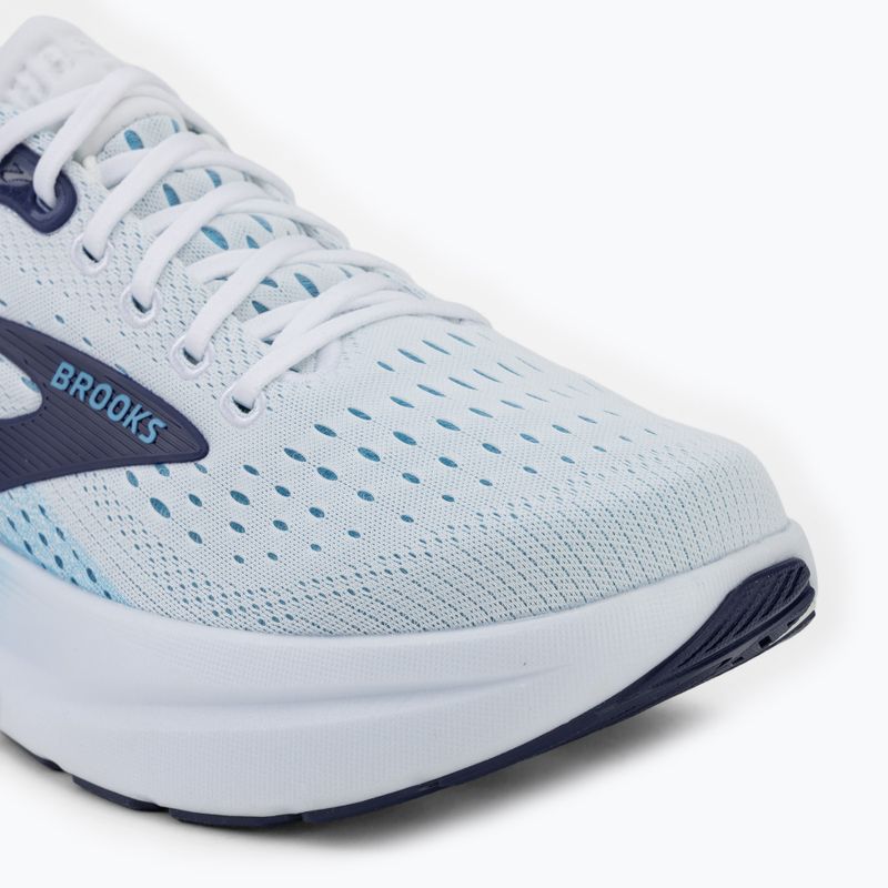 Men's running shoes Brooks Ghost Max 3 bright white/beacon blue/teal 7