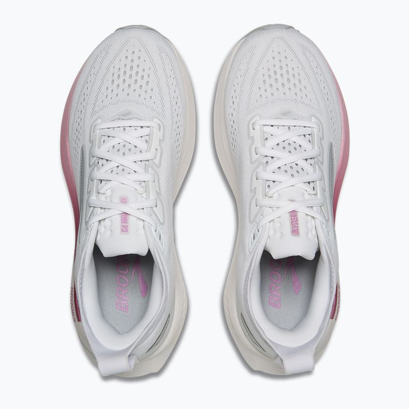 Women's running shoes Brooks Glycerin 23 white/harbor mist/metallic 7