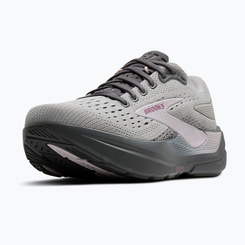 Women's running shoes Brooks Ghost Max 3 harbor mist/poppy seed/pink 4
