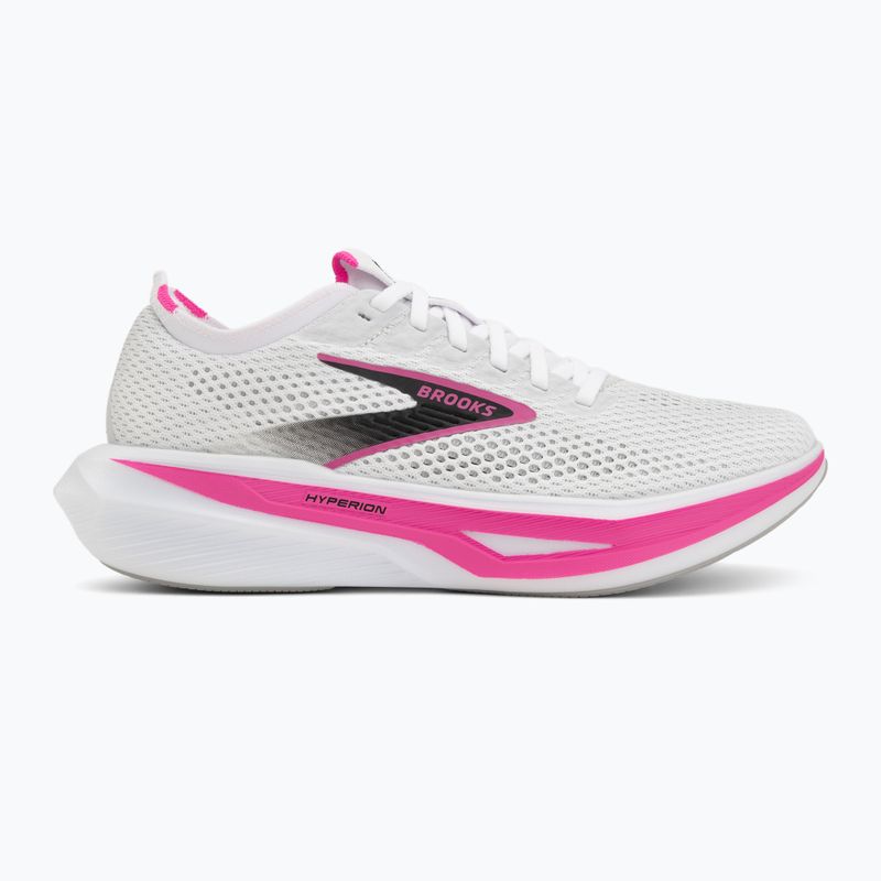 Women's running shoes Brooks Hyperion 3 white/luminary/cyber pink 2