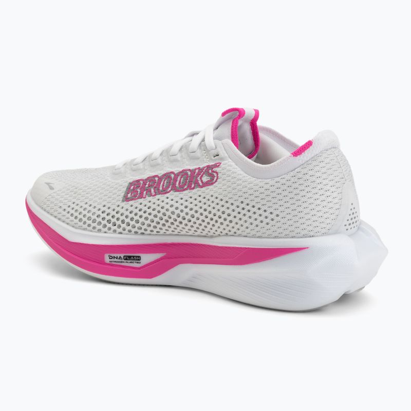 Women's running shoes Brooks Hyperion 3 white/luminary/cyber pink 3