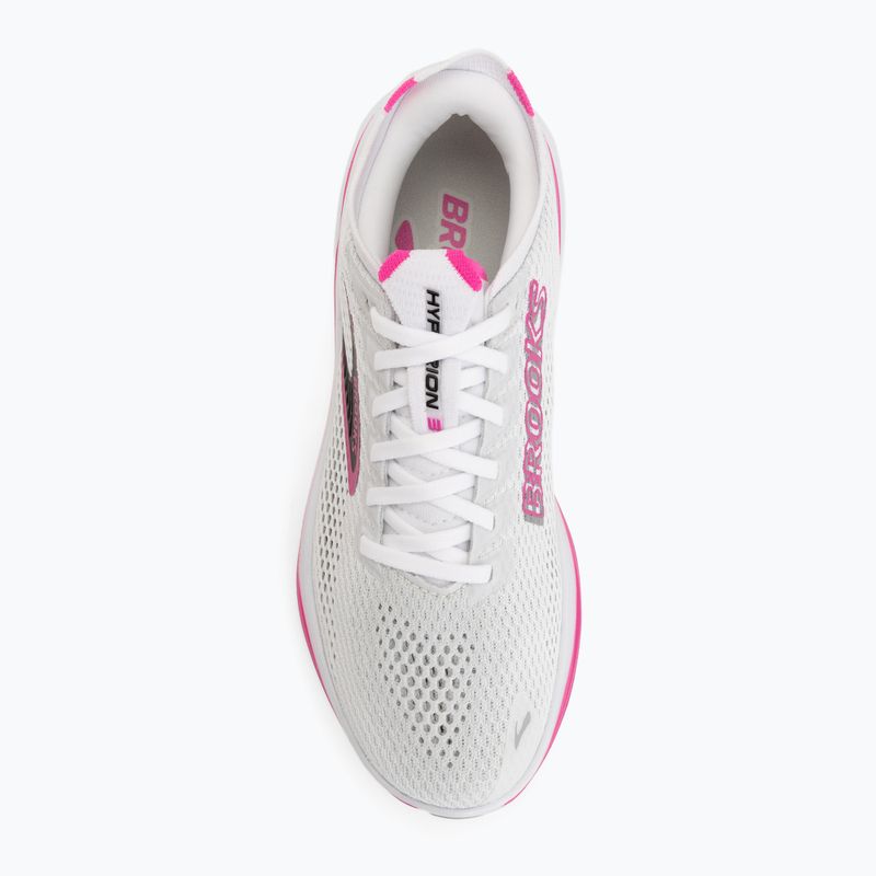 Women's running shoes Brooks Hyperion 3 white/luminary/cyber pink 5