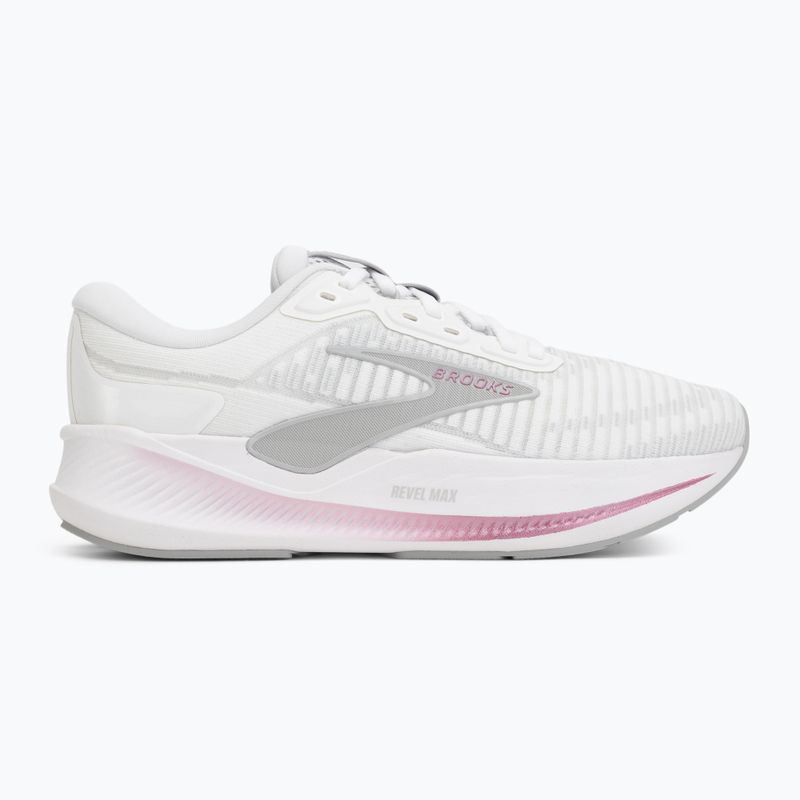 Women's running shoes Brooks Revel Max white/harbor mist/metallic 2