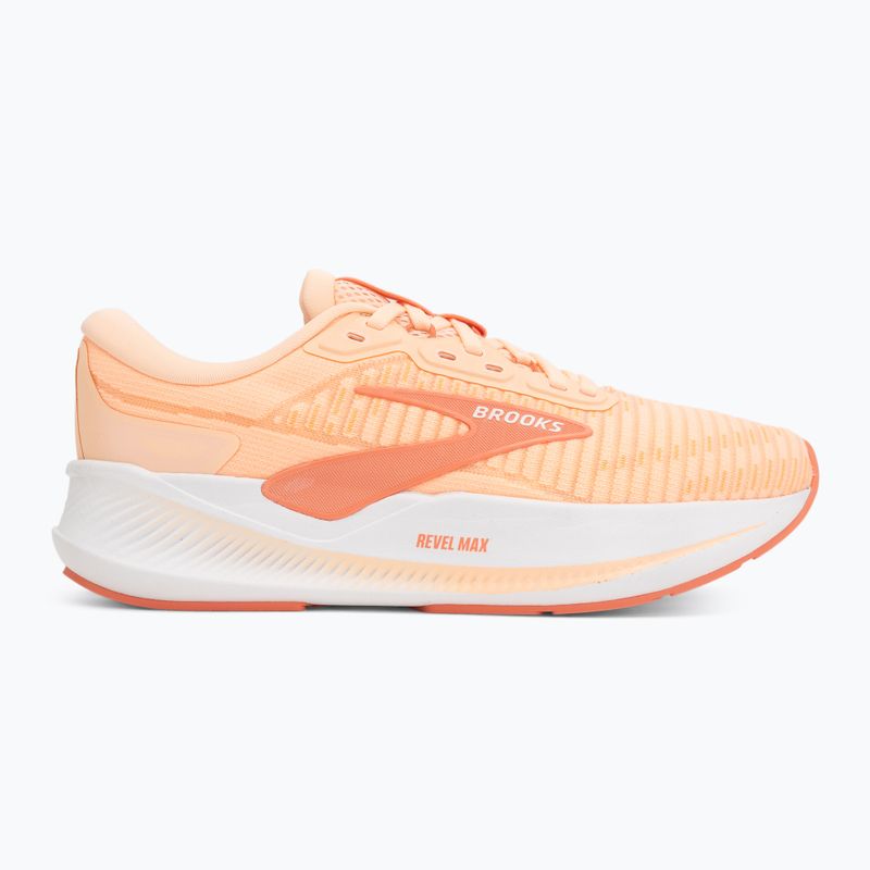 Women's running shoes Brooks Revel Max peach echo/white 2