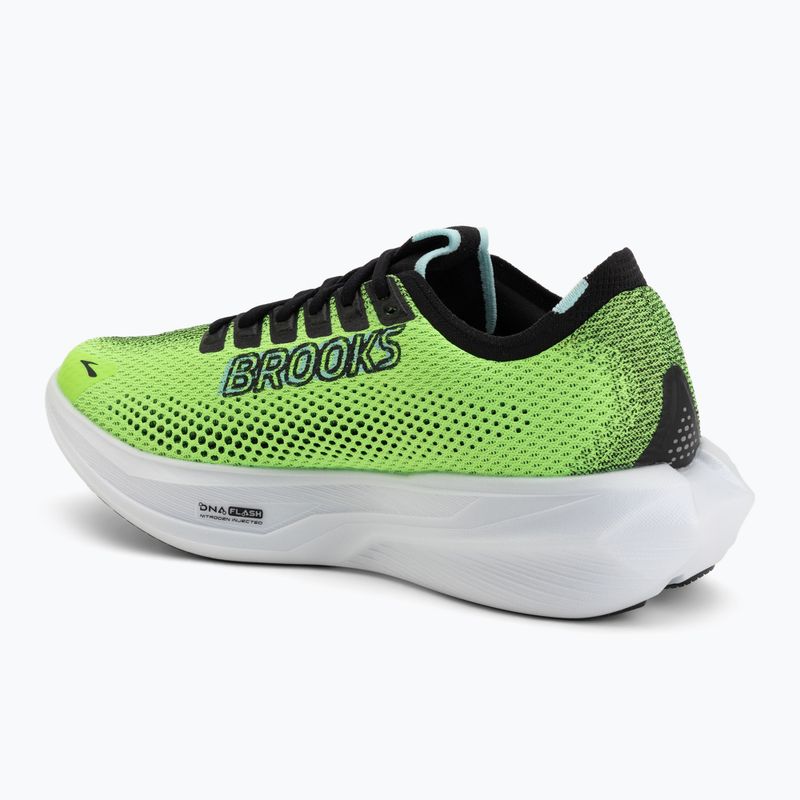 Men's running shoes Brooks Hyperion 3 green gecko/black/blue 3