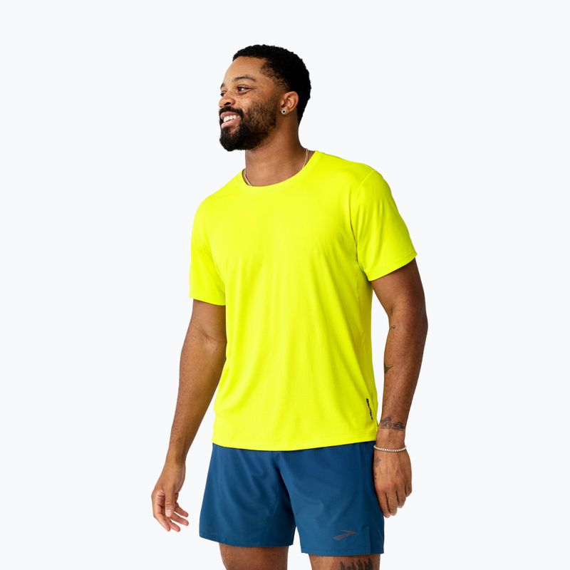 Men's running shirt Brooks Dash Short Sleeve green